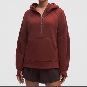 Lululemon NWOT oversized scuba xs/s in redwood